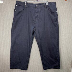 Akademiks Jeanious Mens Size 48W X 32L Black Straight-Leg Denim Pants Casualwear